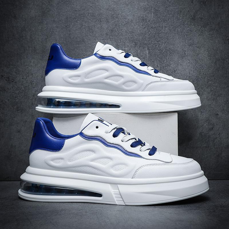 Мужские кроссовки для серфинга, двухцветные шнурки, маленькие белые туфли, туфли из коровьей кожи, туфли на воздушной подушке в стиле Young Guochao, подходящие по цвету, прямые поставки с фабрики