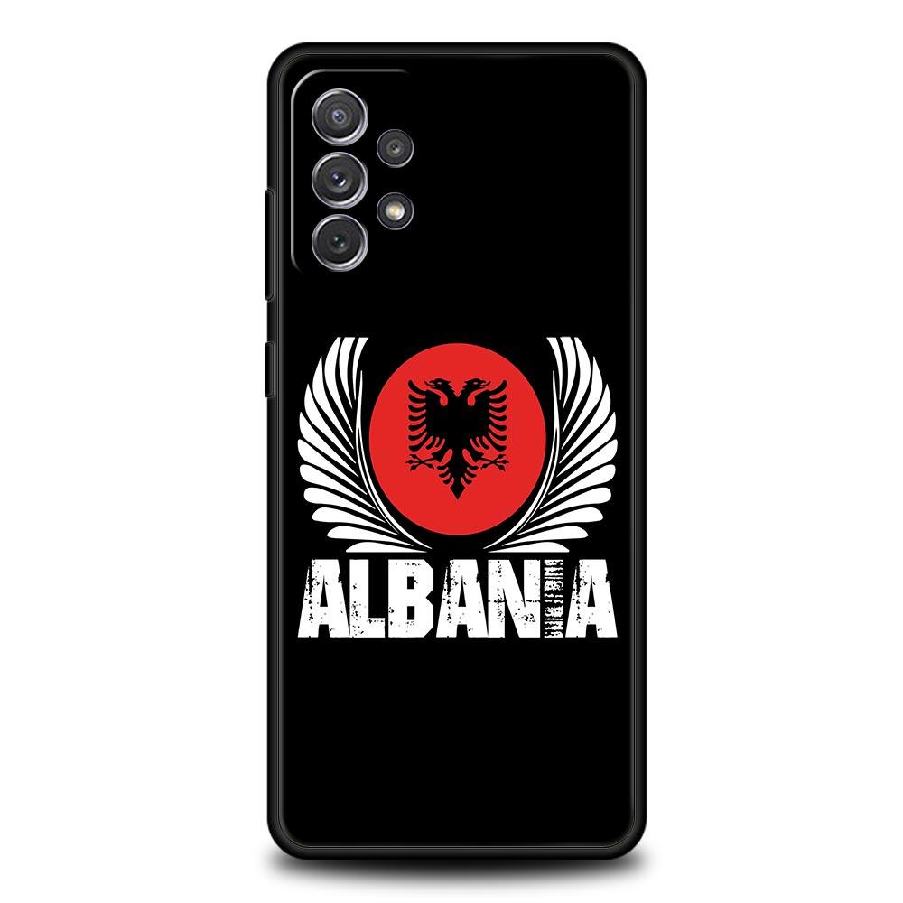 Албания Албанцы Флаг Чехол для телефона Для Samsung Galaxy A13 A51 A71 A41 A31 A21S A11 A03S A12 A32 A52 A22 A23 A33 A53 A73 5G Обложка