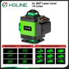 HGLINE 4D 16-линейный лазерный уровень с зеленым светом, лазерный луч, приложение для лазерного уровня, дистанционное управление, горизонтальные и вертикальные уровни, инструменты