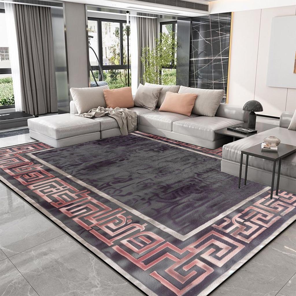 Nordic High-end Living Room Carpets Modern Luxury Decoration Home Bedroom Large Area Rugs Thickening Washable Non-slip Floor Mat