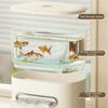 Non-slip Tissue Box Transparent Desktop Fish Tank Multi-Functional Storage Box  Bedroom