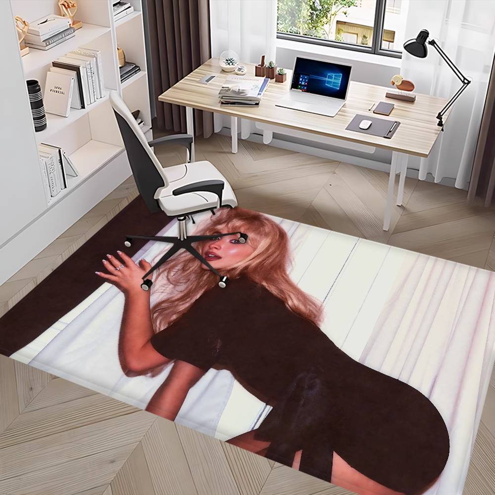 Singer S-Sabrina Carpenter Hallway Carpet Non-Slip Laundry Room Mat Laundry Decor Balcony Child Living Room Bedside Area Rugs