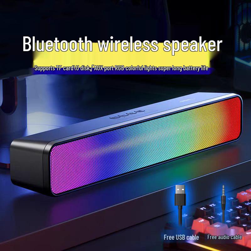 Саундбар TS33-B с Bluetooth: Компактная настольная колонка с сабвуфером для ноутбука и ПК, с поддержкой трансграничного использования