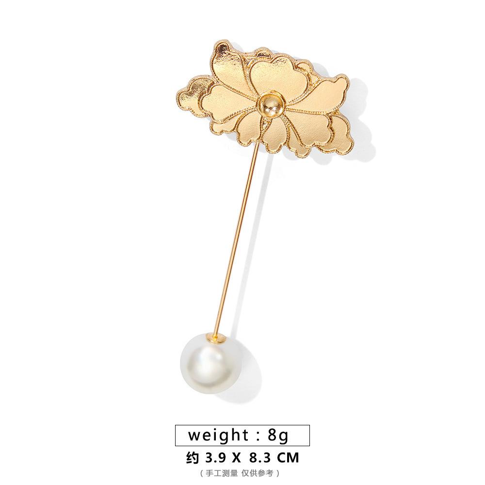 Нематериальное культурное наследие, самодельная брошь Nuodian Bottom с жемчужной бабочкой, булавка, антикварные аксессуары Hanfu, электрофорез, пигмент-сохраняющий низ