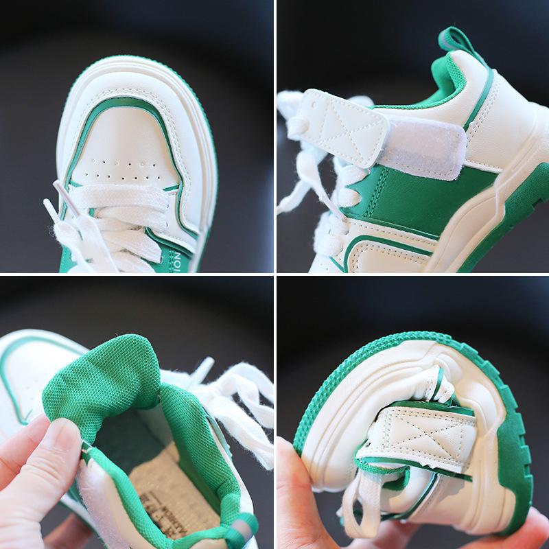 Детская обувь, весенне-осенняя новая дышащая спортивная обувь для девочек, повседневная маленькая белая обувь на мягкой подошве для мальчиков, кроссовки