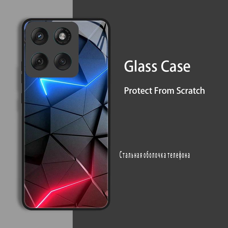 Для Motorola Moto Edge 60 Pro 60S Чехол Защитный Чехол из Закаленного Стекла Жесткий Бампер Для Moto Edge 60 Fusion 60 Stylus Neo Защитный Чехол