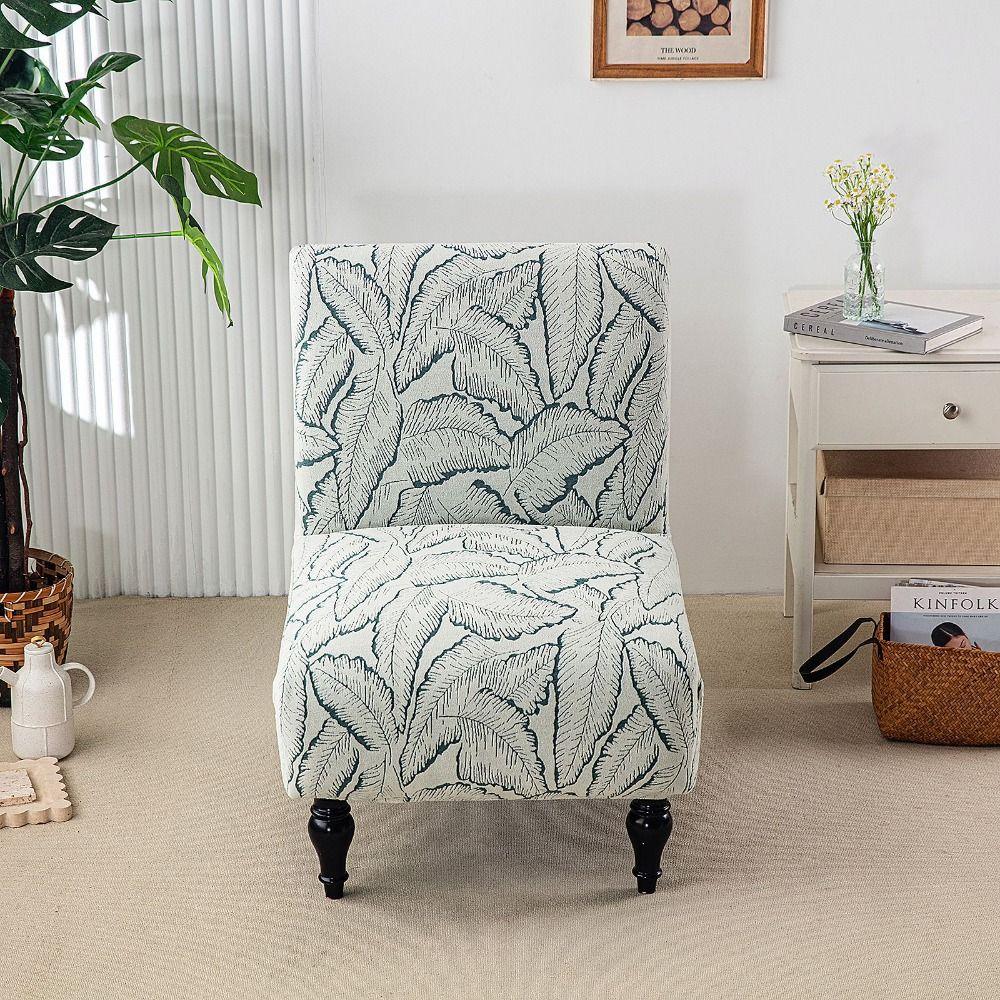 Printed Single Sofa Slipcover Washable Chair Covers Durable Furniture Protector Cover