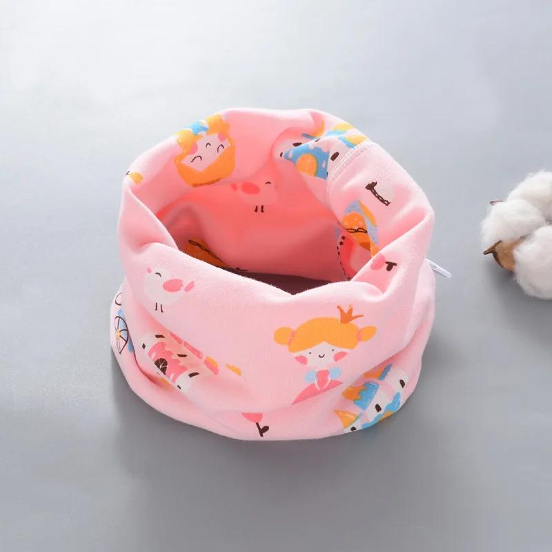 1/2pcs Winter Children Warmer Neck Scarf For Kids Boys Girls Neckerchief Cute Baby Cartoon Scarf Soft Neck Collar Children