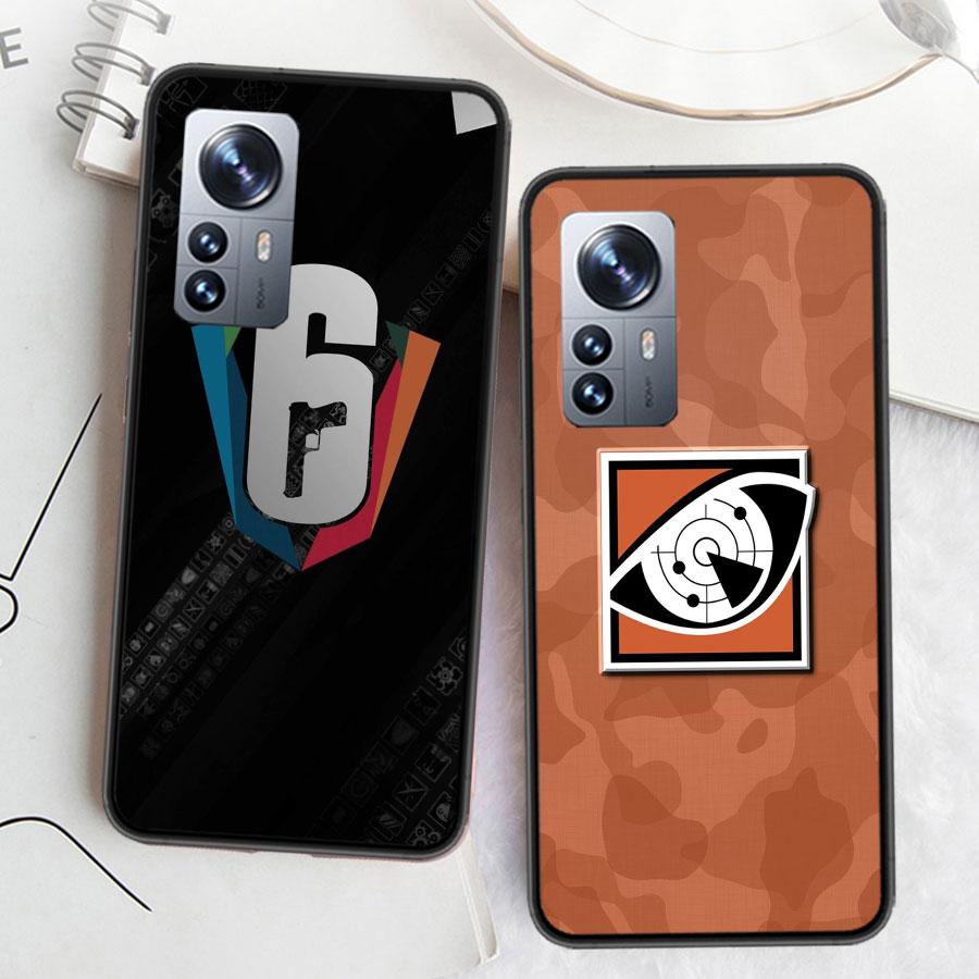 Game Rainbow S-Six S-Siege Clear Phone For Xiaomi Poco X7 X6 X5 F6 F5 F7 Mi 14 Ultra 15 13 12 12X 12T 11T 10T Pro 11i 10 Lite Co