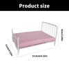 European Styles 1 12 Scale Dollhouses Bed Includes Mattress and Pillow Miniature Furniture for Dollhouses Decoration