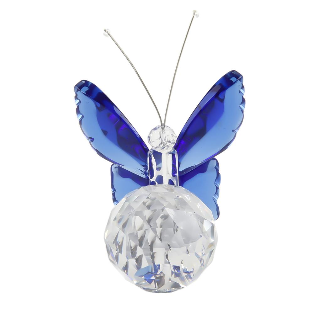 1pc Crystal Butterfly Ornaments Crafts Glass Paperweight Home Wedding Decoration Crystal Butterfly Figurine