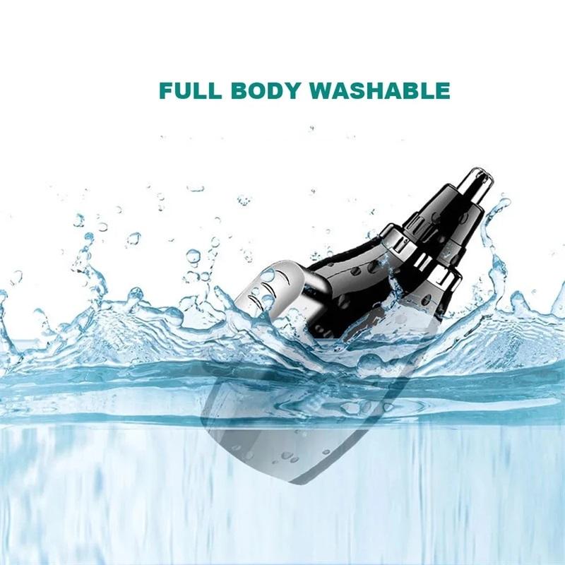 Kemei Ear nose hair trimmer device hand-operated nose hair device manual power Waterproof without electricity KM-664
