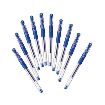 Гелевая шариковая ручка Mitsubishi Pencil, Uni-ball Signo, 0,38 мм, Синяя, Набор из 10 штук, UM151.33