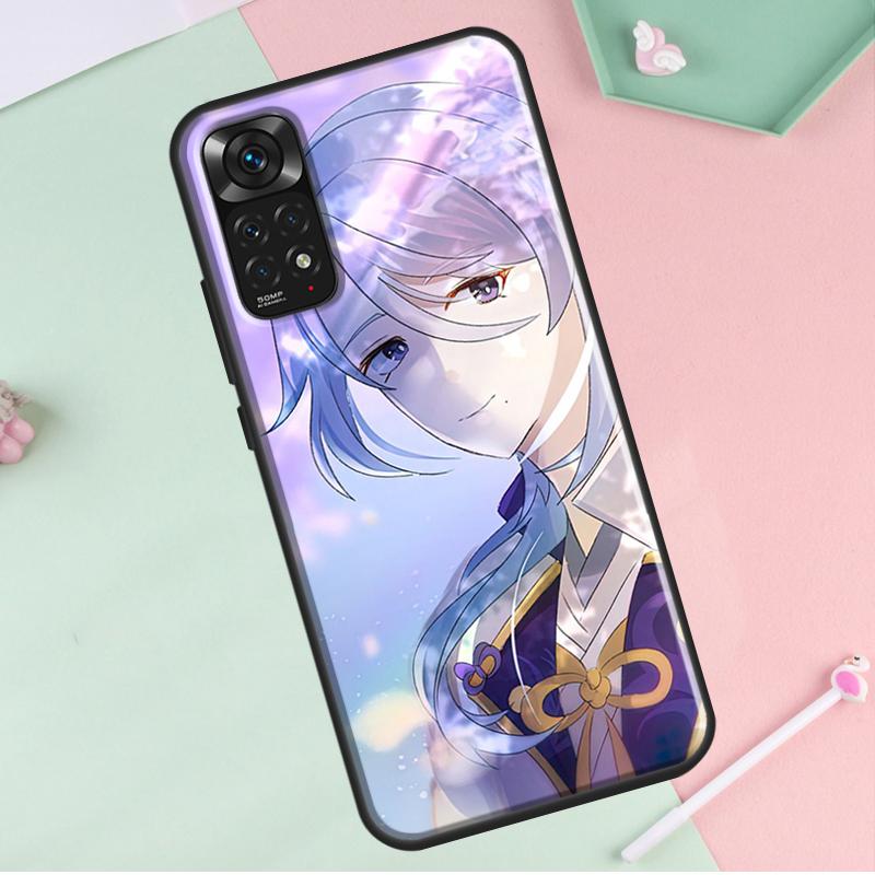 Kamisato Ayato Genshin Impact для Redmi Note 12 Pro Plus Чехол для Redmi Note 10 8 9 11 Pro 12S 11S 10S 9S 9C 10C 12C Чехол