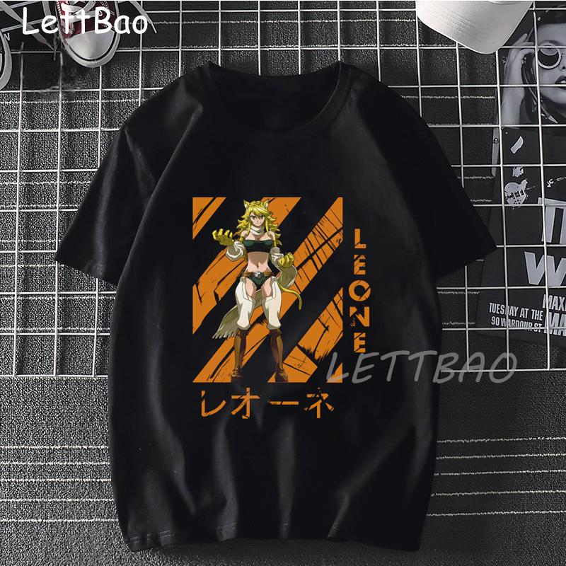 Футболка Akame Ga Kill Футболка Akagame Ga Kill Женская с коротким рукавом Модная футболка