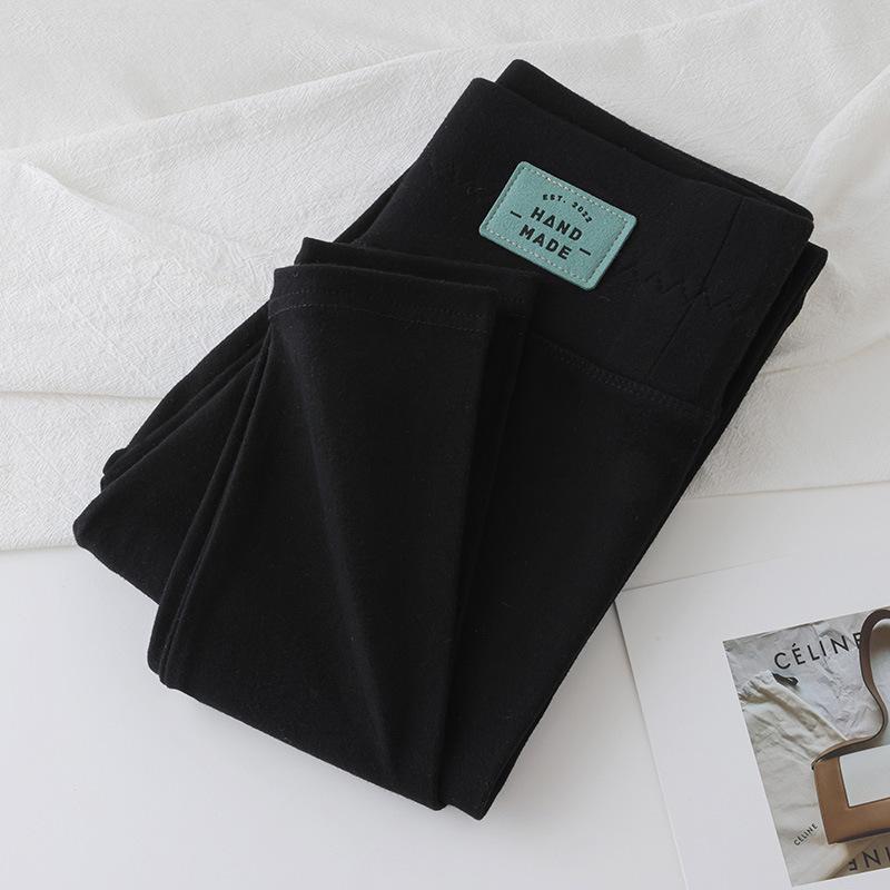 Хлопковые леггинсы из овечьей шерсти для женской зимы, новые, с высокой талией, теплые и начесанные, утолщенная верхняя одежда большого размера, длинные кальсоны