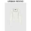 UR 2024 Women's Slim-Fit Hollow Knit Top