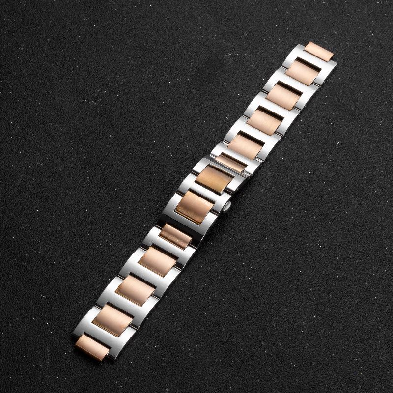 Запасной ремешок из нержавеющей стали для Cartier Ballon Bleu - Мужской и женский браслет для часов с выпуклым креплением