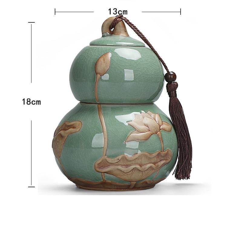 Китайские керамические чайные банки большой емкости, дорожный ящик для хранения чайных пакетиков, портативный герметичный контейнер для керамики, чайный набор, аксессуары