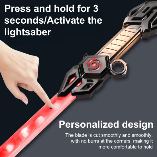 Children Glowing Lightsaber Toy with Special Sound Effects Multi-Color Light Up Longsword Realistic Handle Gift for Kids Role-Playing Fun