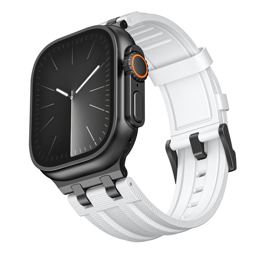 Metal+FKM Strap For Apple Watch Ultra 3/2/1 49mm 11 10 46mm Replacement Bracelet Wristband iWatch 9 8 7 6 5 SE3 45mm 44mm