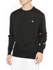 Sweatshirt Long Sleeve One Point Logo Crew Neck Sweatshirt Sports Black S [Champion] Men's C3-XS050