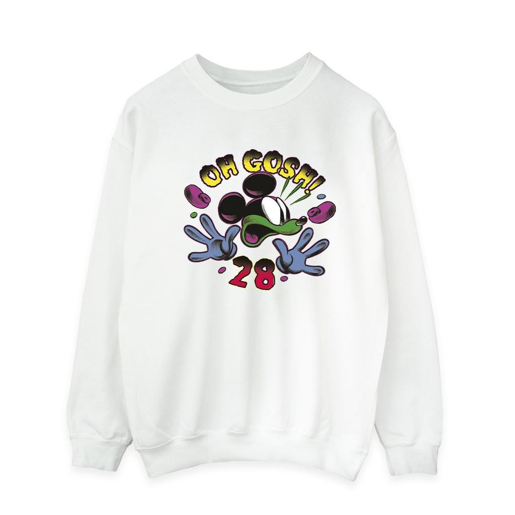Disney Mens Mickey Mouse Oh Gosh Pop Art Sweatshirt