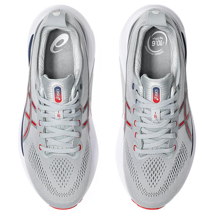 Asics Мужские кроссовки Gel Kayano 31 Piedmont Grey Fiery Red 1011B867-021