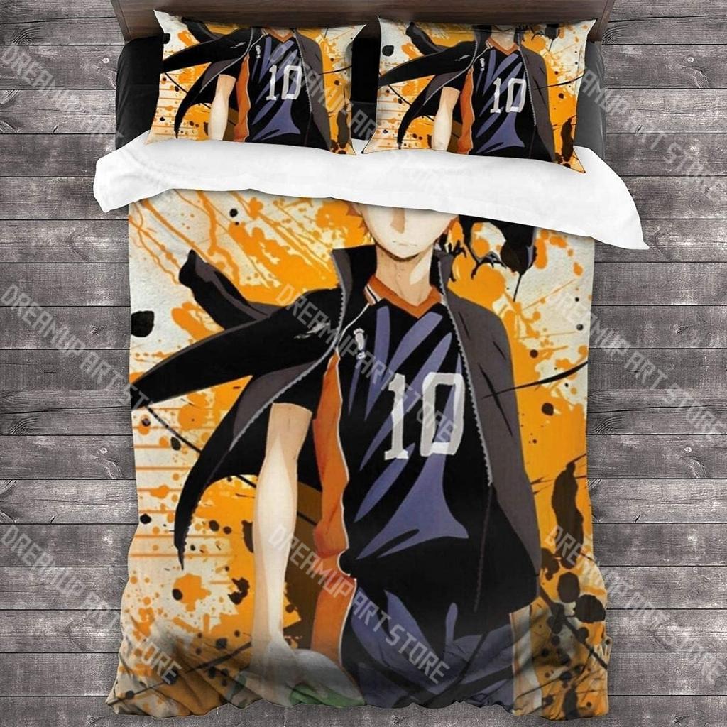 Модный Комплект Постельного Белья Haikyuu Волейбол Односпальный Полуторный Двуспальный Евро Кинг Сайз Комплект Для Спальни Детской Пододеяльник Комплекты Комплект Простыней