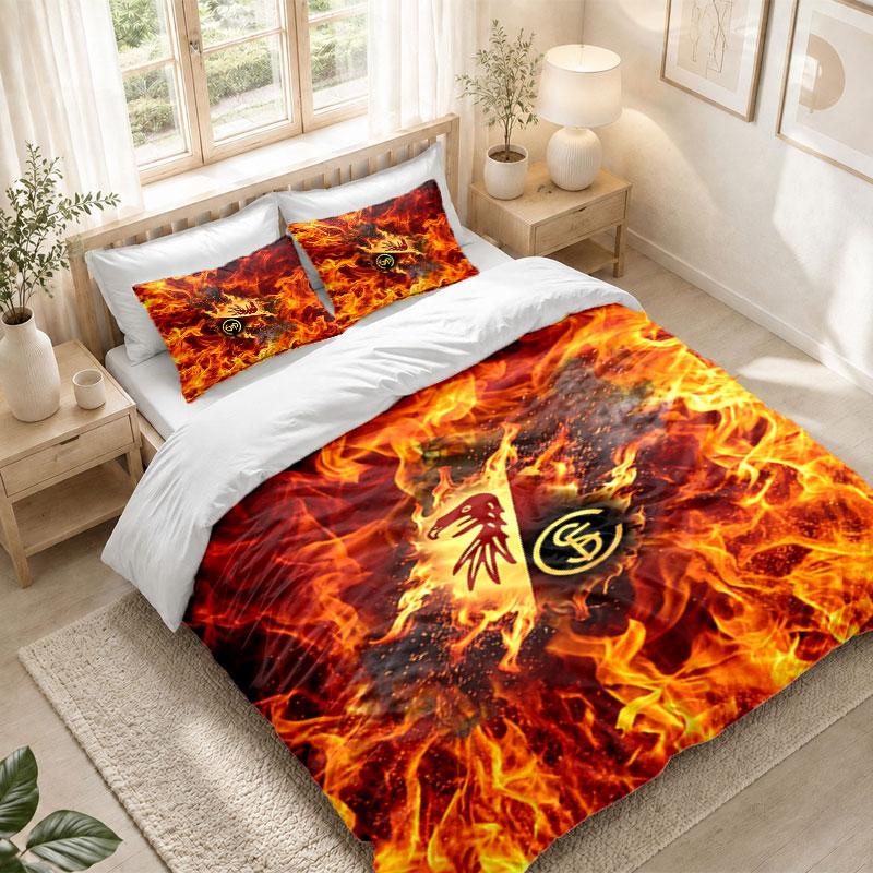 Bedding Set 1 Duvet Cover 2 Pillowcases SC Freiburg FC Print Bedroom Home Decoration