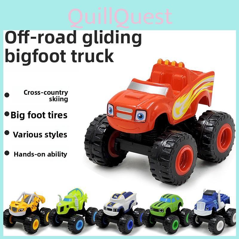 The And Blaze Monster Machines Vehicles Kids Toy Racer Cars Trucks Gift Set 6pcs