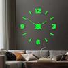 Цифровые часы Настенные часы Простые 3D Трехмерные Украшения для дома Настенные часы Персонализированные Настенные часы без перфорации