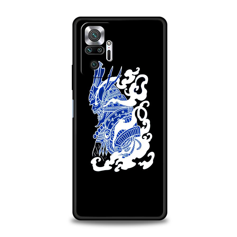 Силиконовый чехол для телефона Xiaomi Redmi Note 12 10 11 9 8 Pro Plus 9S 7 8T 9T 9A 8A 9C K40 игровой мягкий чехол самурайская маска онини неоновая
