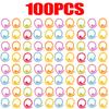 20/200x Маркерные кольца Металлическая маркировка Маркер для вязания крючком Зажимные Цветные маркерные кольца для вязания Аксессуары для вязания