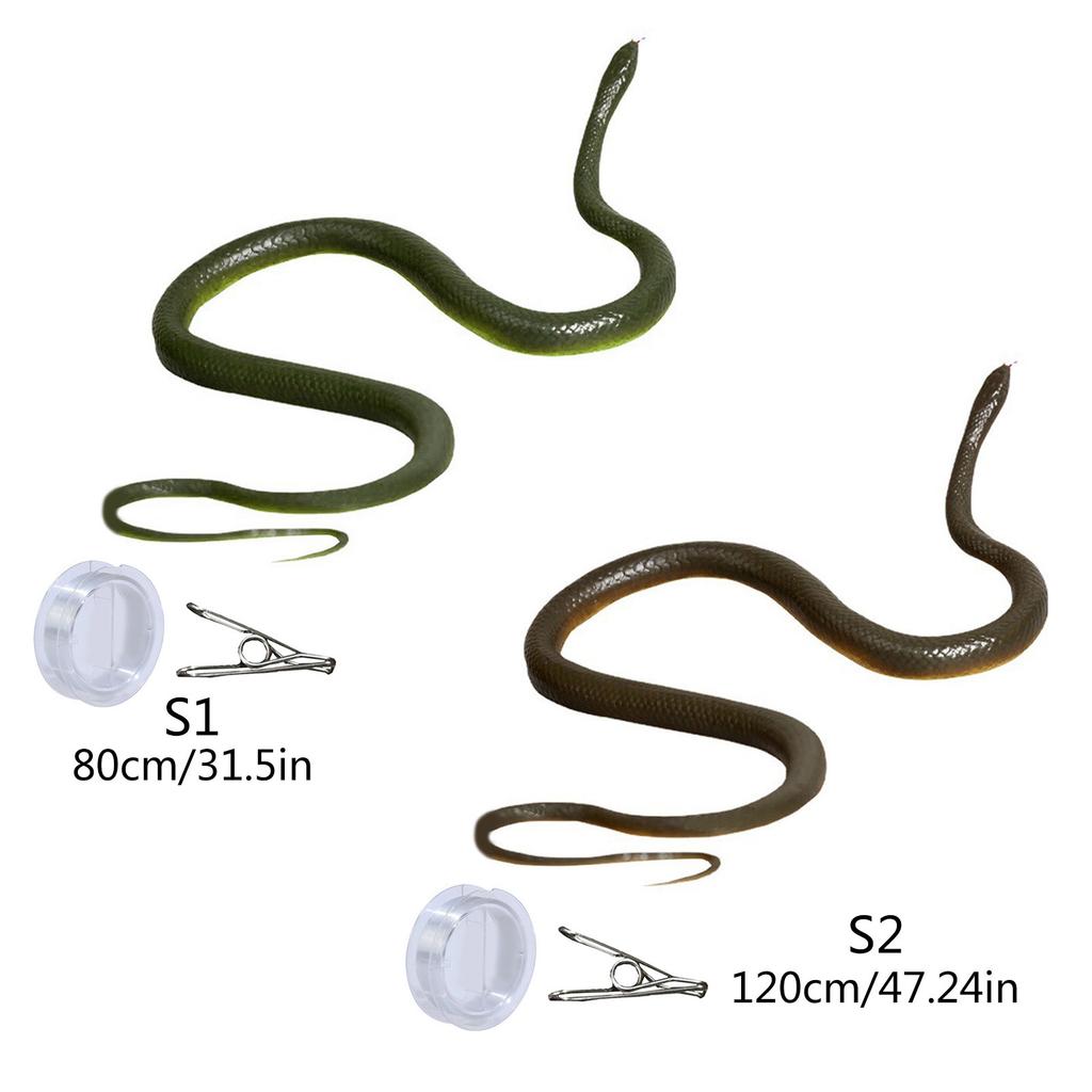 Novelty Realistic Snake Prank Toy Clip On Snake Chases Person Practical Joke Toy Interesting Snake Pranks Party Supply