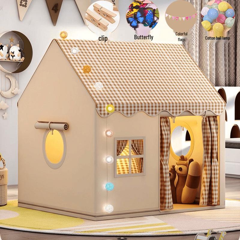 Принцесса Замок Игровая палатка для дома: Подарок на день рождения для девочки и уютное место для сна