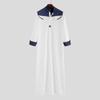Cool and Handsome Menswear Men's Saudi Arabic Long Sleeve Robe Ramadan Muslim Dress Middle  Islamic Clothing