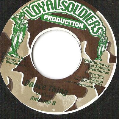 7-дюймовая пластинка ANTHONY B - Dance Thing NONE Loyal Soldiers 2004 Ямайка Регги, Ска и Даб Б/у