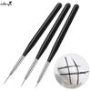 monja 3 шт./компл. кисти для ногтей, французские полоски, линии, лайнер, узор, салон, сделай сам, кисточка для рисования, ручка, инструмент для дизайна маникюра