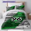 Hannover 96 Pattern Bedding,Quilt Set Quilt Cover Pillowcase Home Birthday Gift(1 * duvet cover + 2 * pillowcase, without core)