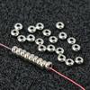 100pcs/set Handmade Silver Crafts Bracelet Components Spacer Beads DIY Tool Jewelry Making