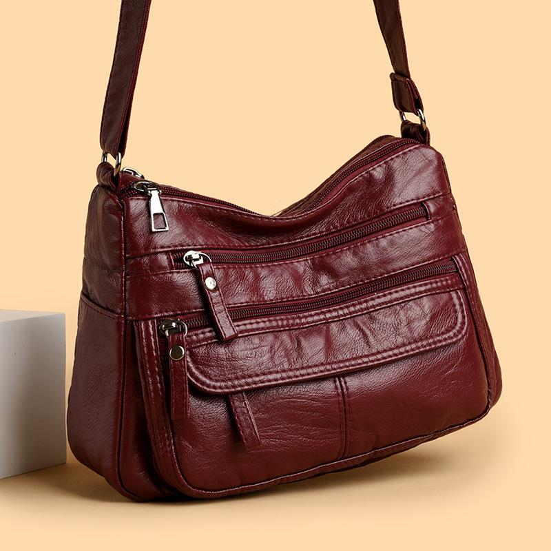 Multi-layer shoulder bag women's new fashion mother bag casual women's messenger tote bag small square bag