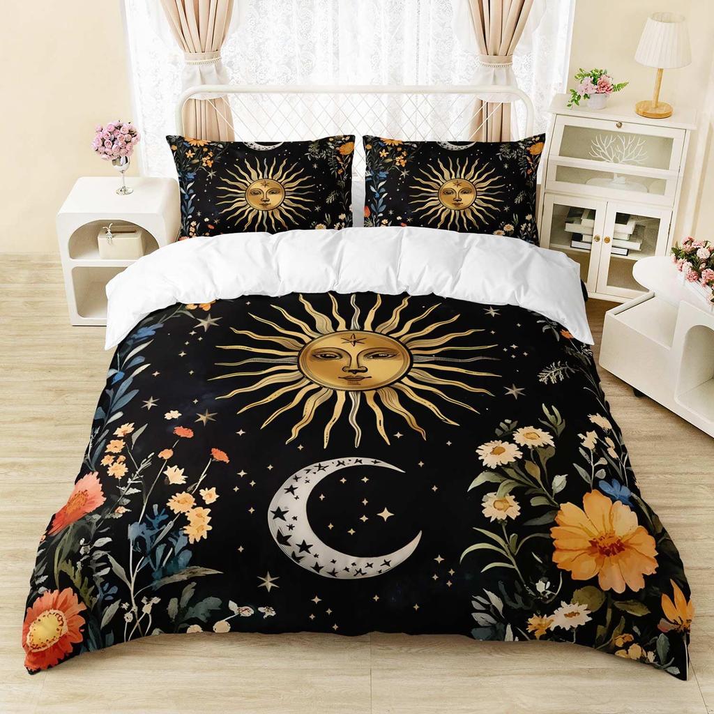 Fire Eagle Skull Three-Piece Quilt Cover 3D Digital Printing Bedding Set Bed Cover