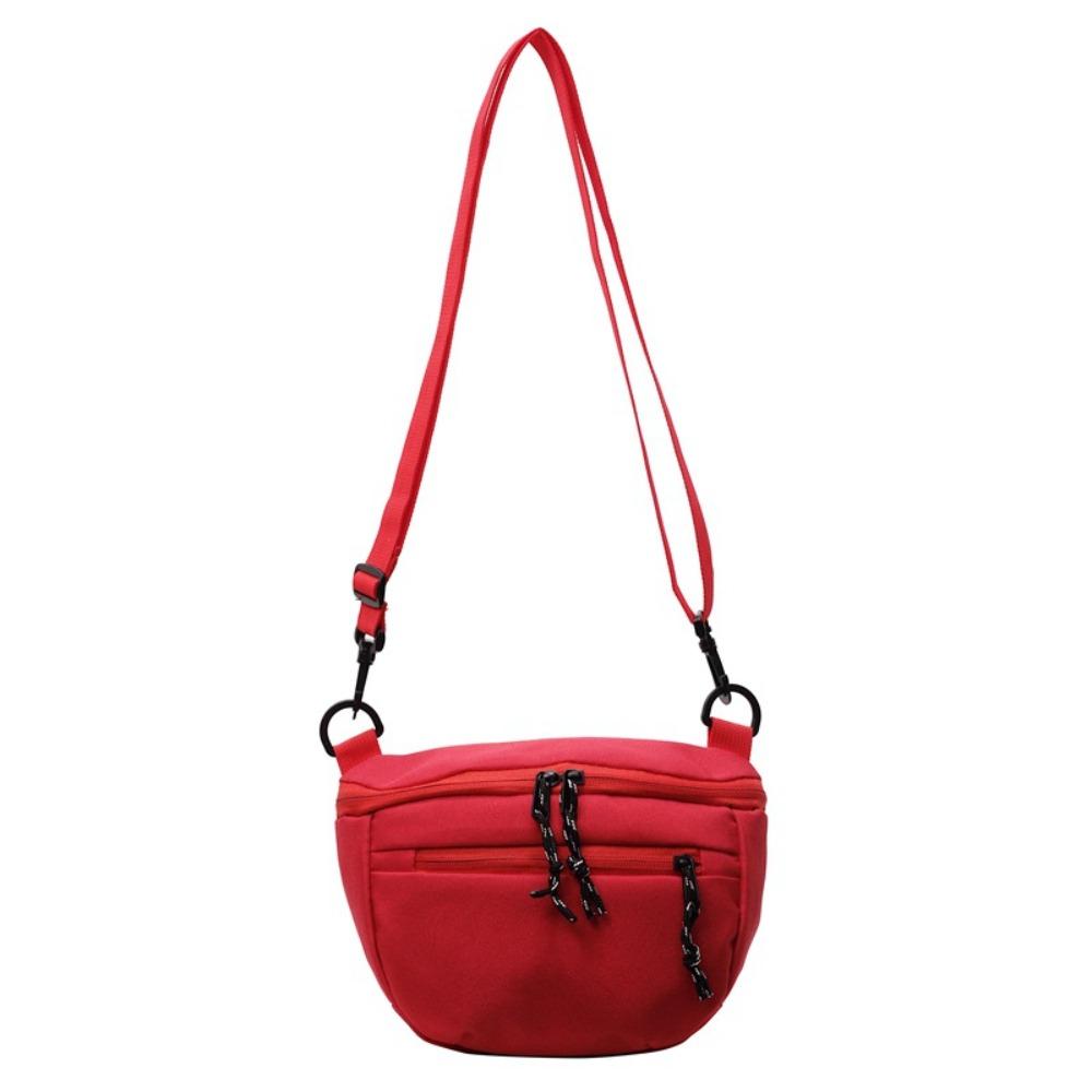 Waterproof Dumpling Shoulder Bag Korean Style Sports Crossbody Bag Nylon Half Moon Bags Unisex