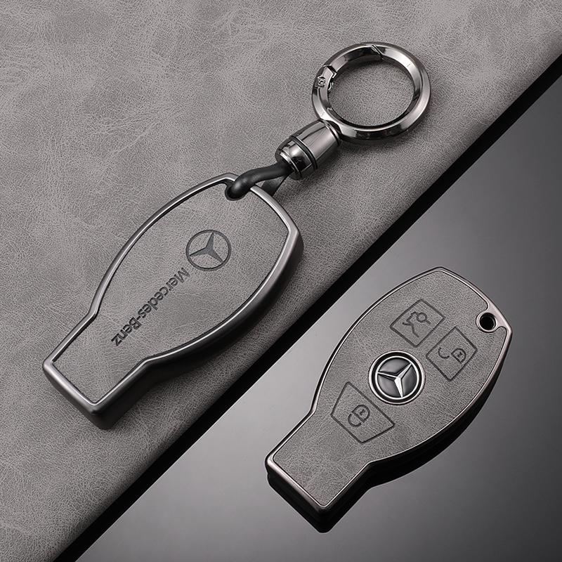 SUG2 TPU Car Key Case Cover Protection Shell Keychain For Mercedes Benz C E S-Class ML GL R SLK W204 W212 W221 W164 2001-2014 Sticker