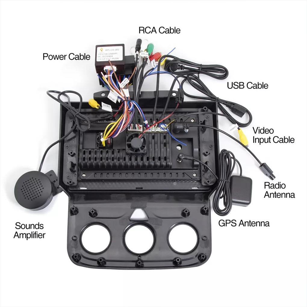 9-дюймовый Android автомобильный радиоприемник для Dodge Ram 1500 2500 3500 2013-2018 Carplay автомобильный стерео Android 13.0 радио GPS мультимедиа видеоплеер