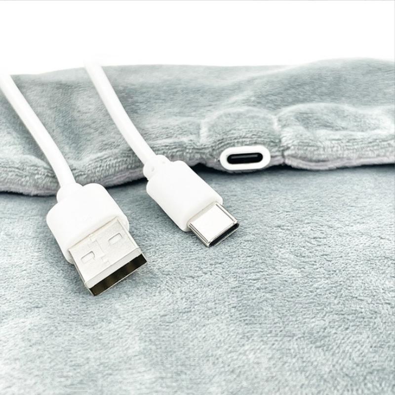 USB Термостатическая грелка для рук для зимнего использования в офисе и дома Шаль согревающая руки и ноги Короткий велюровый материал Одеяло с подогревом