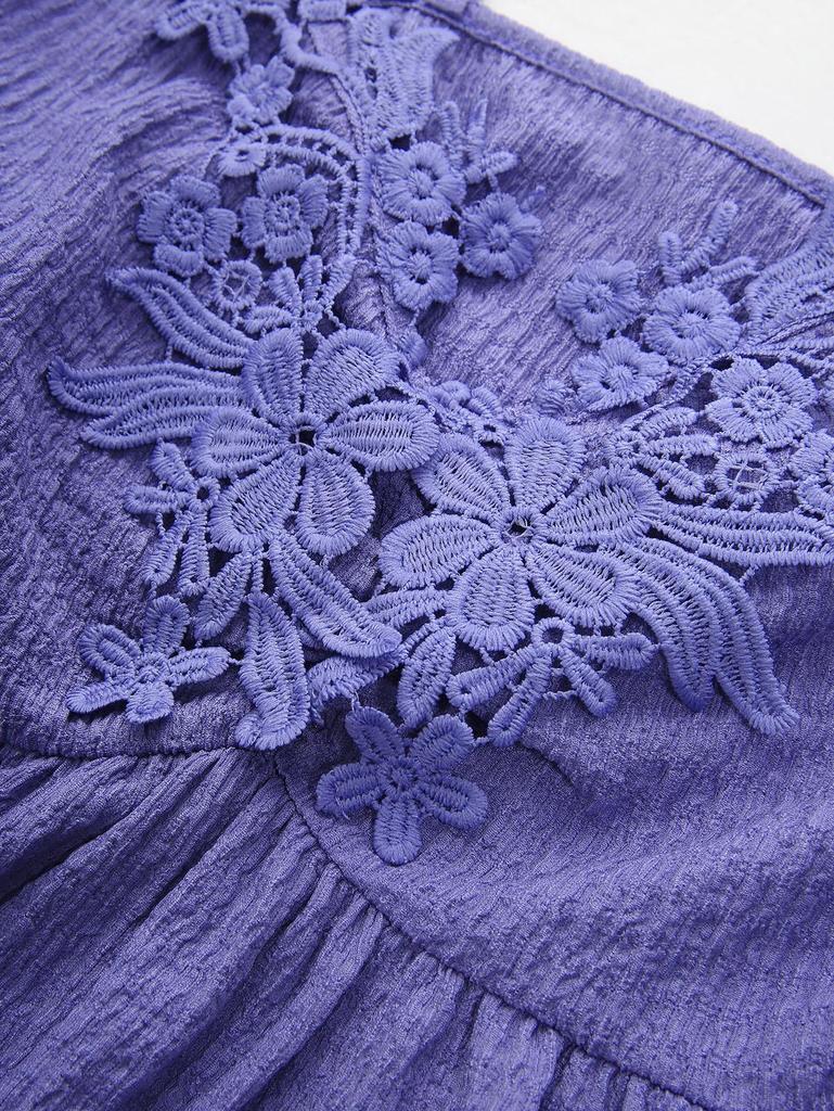 Rosegal Большой размер Цветочная аппликация Текстурированный карман Перекрещенные бретели Однотонный топ-майка