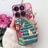 Для Motorola Edge 60Pro XT2507-1 Задняя крышка Для Motorola Edge 60 Pro Чехол Милый Мультяшный Роскошный Цветочный Рисунок Черный Силикон 6.7"