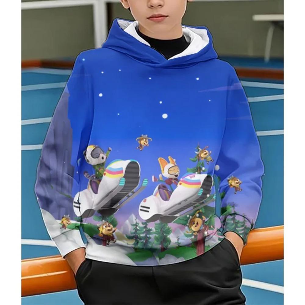 The Creature Cases Children's 3D Print Hoodies High Quality Comfortable Sweatshirts Anime Boys girls 3D TV Graphic Printing Hoody